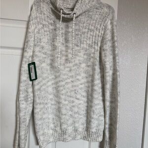 Men's Gray Funnel neck Sweater